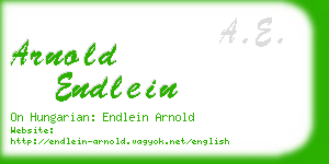 arnold endlein business card